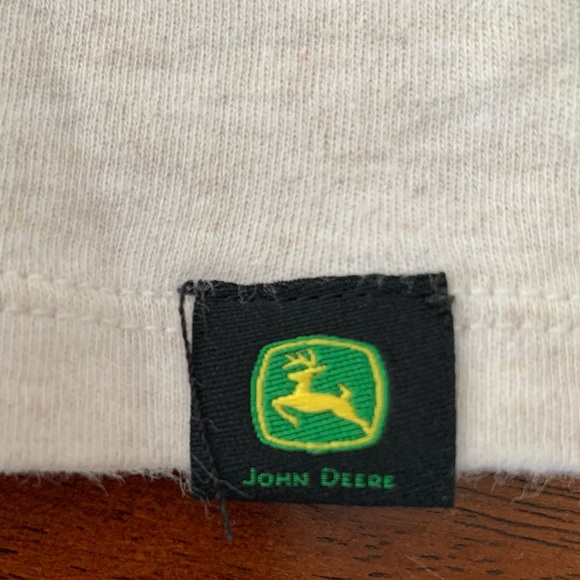 John Deere, Girls Flower Graphic Dress, oatmeal/peach, size 3T - Picture 5 of 7